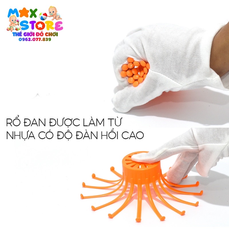 Bộ Đồ Chơi Rèn Luyện Kỹ Năng Đan Rổ - Bộ 8 Rổ Nhựa Kèm 32 Dây Đan