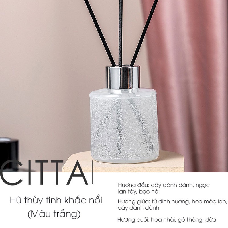 Tinh Dầu Thơm Tự Nhiên CITTA Kèm Bộ Khuếch Tán Dùng Cho Phòng Khách, Nhà Tắm, Spa - TD21