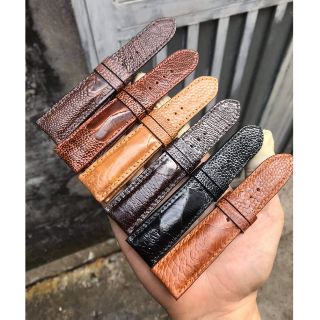 Dây đồng hồ da đà điểu ( mặt trong da bò )