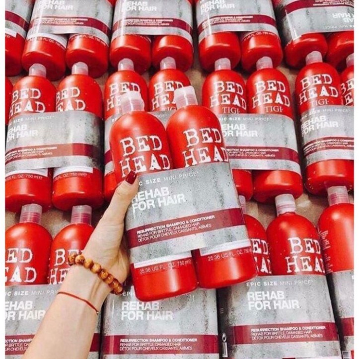 TIGI BED HEAD [CHÍNH HÃNG] - Dầu Gội TiGi Đỏ 1500ML / Cặp Phục Hồi Tóc Hư Tổn ⚡FreeShip⚡ | BigBuy360 - bigbuy360.vn