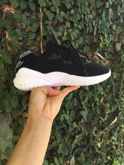 Giày sneaker nữ cổ chun cao cấp,Vải dệt thoáng khí,Đế cao su cao 4cm bền đẹp_3 màu hồng, trắng, đen mã SP03 | BigBuy360 - bigbuy360.vn