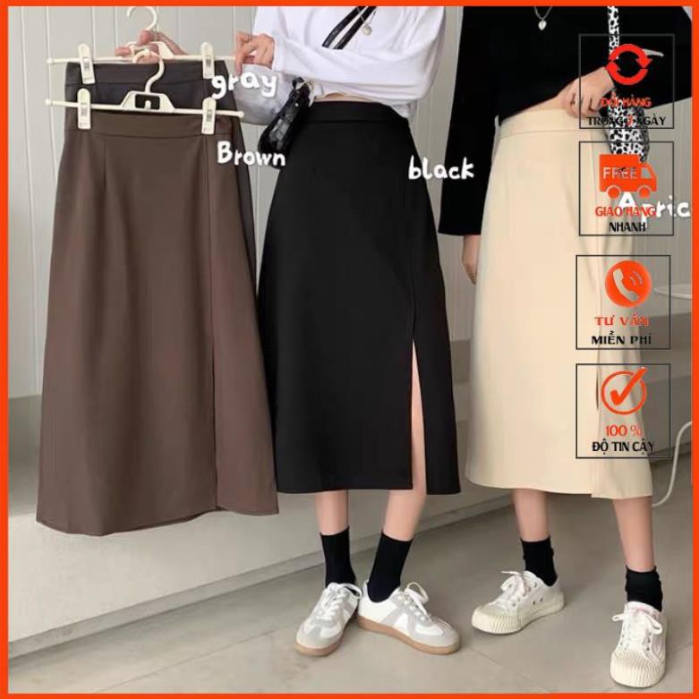 Chân Váy A Dài Xẻ Cá Tính 302