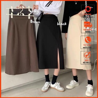 Chân váy a dài xẻ cá tính 302