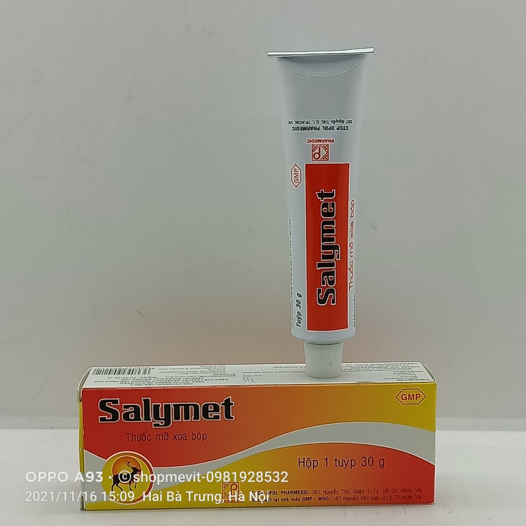 Gel xoa bóp Salymet tuýp 30g