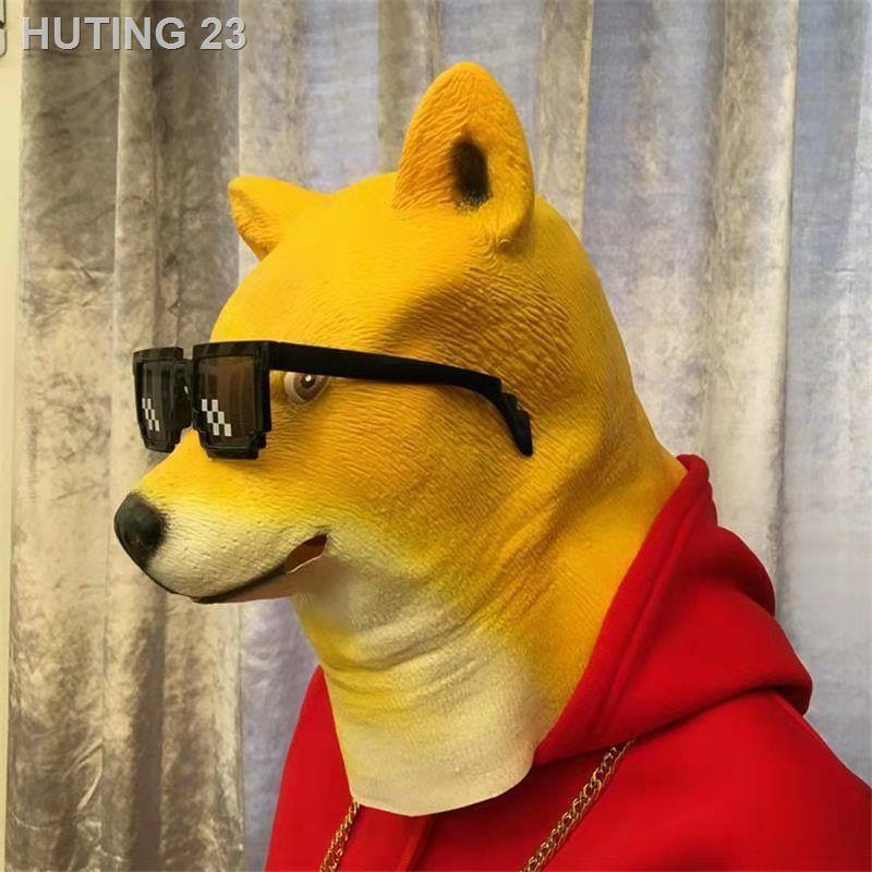 HTENG♂℗Mũ đội đầu động vật vui nhộn 520 duy nhất mặt nạ con chó ngựa cát điêu khắc rung hài nổ đạo cụ biểu diễn