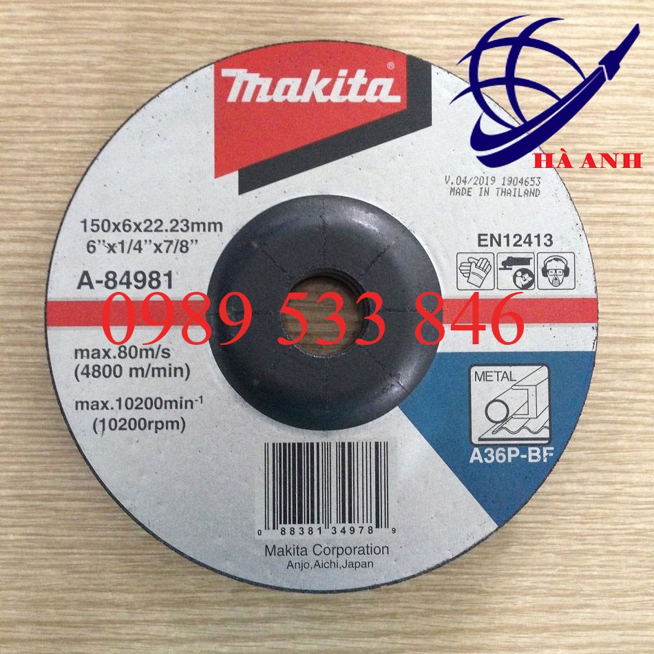 Đá mài Makita A-84981 150x6x22.2mm