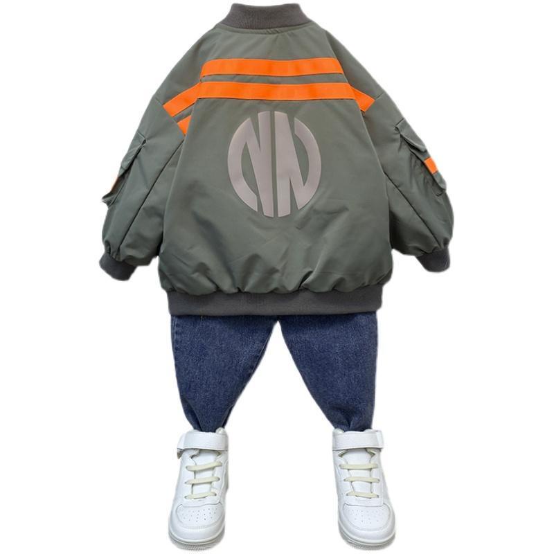 Áo khoác bóng chày phong cách Hàn Quốc mới cho bé trai 2021