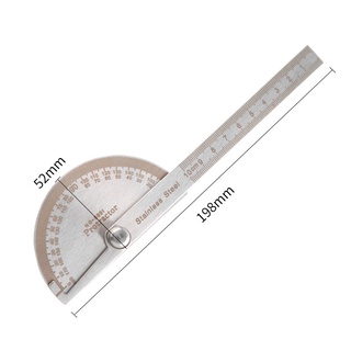Thước đo góc 180 độ đơn giản bằng thép chuyên dụng 100 / 150 0-180 độ