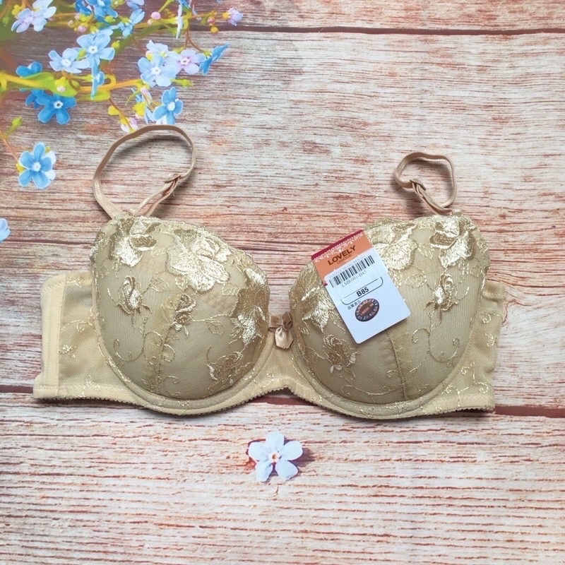 Áo lót ren, có gọng, mút mỏng, dây trơn Lovely xuất Nhật ảnh thật video Shop tự quay ạ 🌿