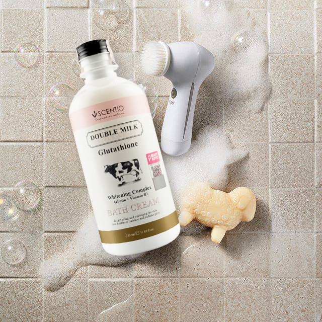 Combo Sữa tắm 350ml và Dưỡng thể trắng da 250ml Scentio Double Milk Triple White | BigBuy360 - bigbuy360.vn