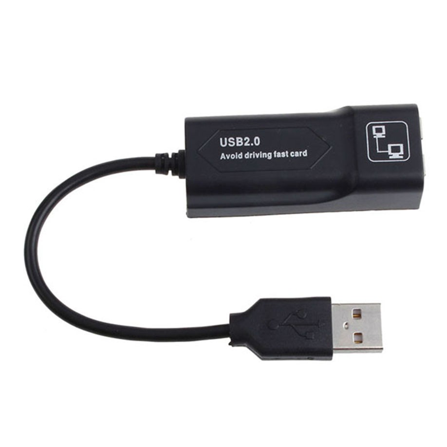 External Network Card Adapter Drive Free USB 2.0 to Rj45 10/100Mbps Ethernet Lan Converter for Pc Tablet Laptop