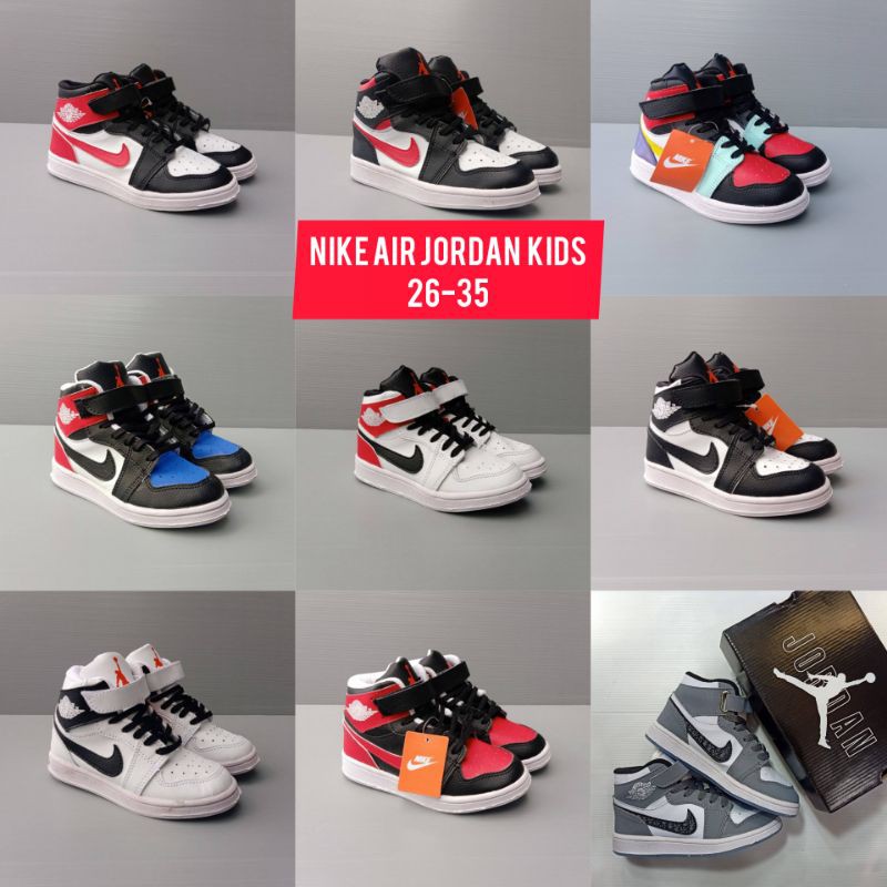 Giày Thể Thao Nike Air Jordan 1 Hi / Size 26-35 Cho Bé