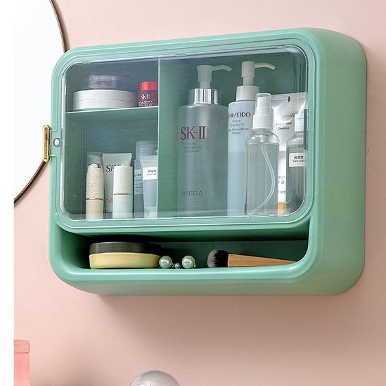 Kệ đựng mỹ phẩm treo tường, hộp tủ thuốc y tế gia đình gắn tường tiết kiệm diện tích