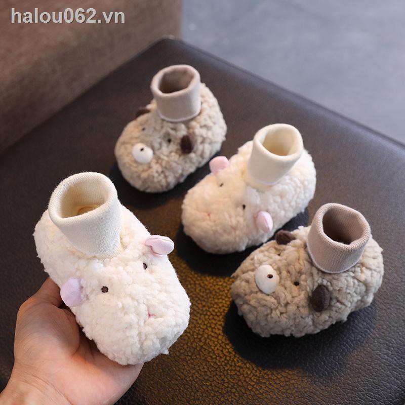 Giày Cotton Dày Giữ Ấm Cho Bé Sơ Sinh 1-6 - 12 Tháng - 0 Tháng Tuổi