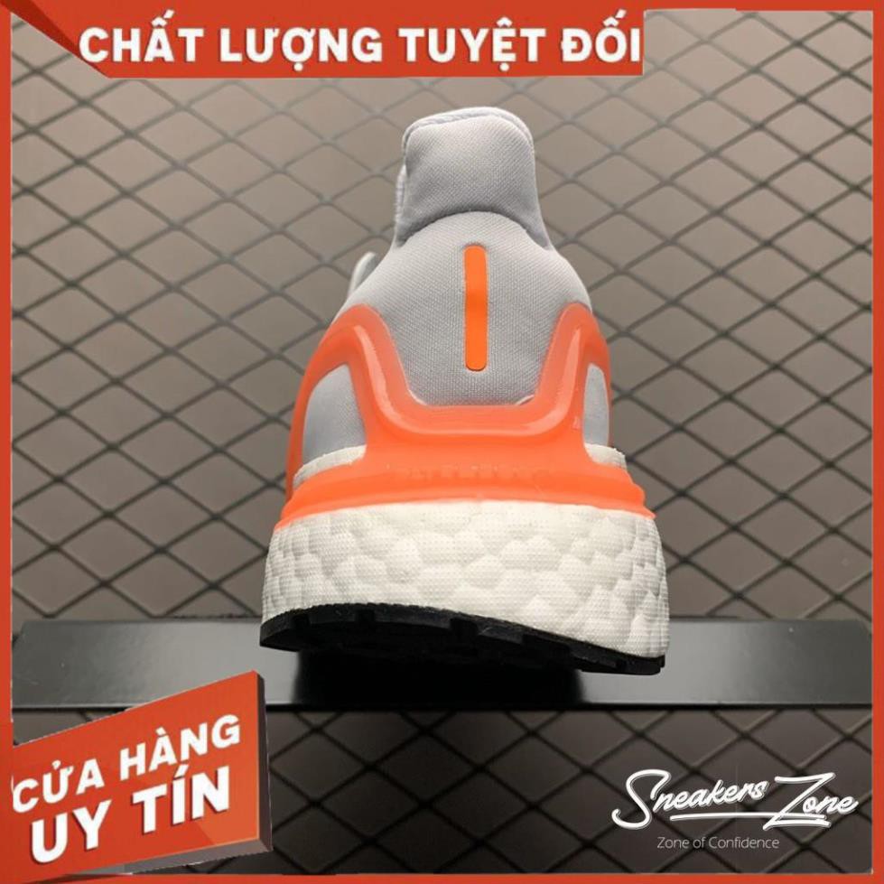 (FREE SHIP + HỘP + QUÀ) Giày thể thao ULTRA BOOST 2020 grey red Xám gót đỏ đế trắng Ultra boost 6.0