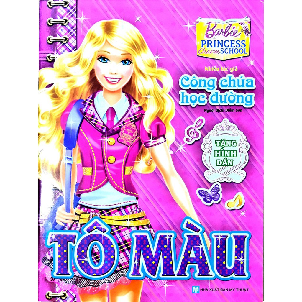 Sách - Tô Màu Theo Truyện Kể - Barbie Công Chúa Học Đường