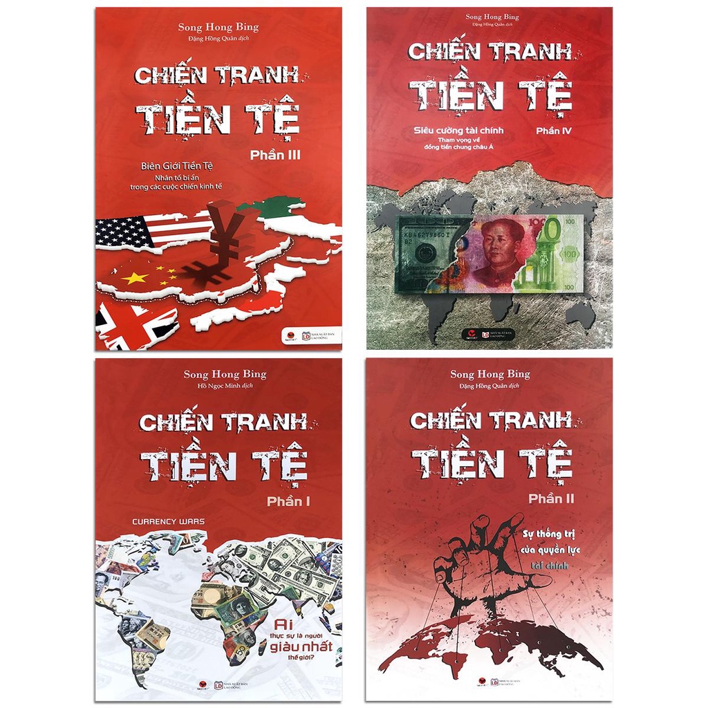 Sách - Chiến Tranh Tiền Tệ - Bộ 4 quyển, lẻ tùy chọn: Phần I + Phần II + Phần III + Phần IV