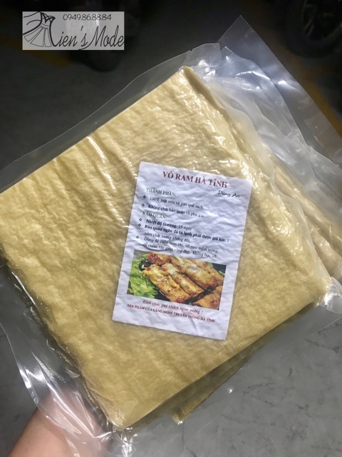 Vỏ nem Ram Hà Tĩnh 90 lá hút chân không
