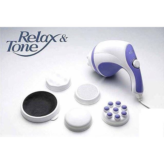 Dụng cụ mát xa cầm tay Relax And Spin Tone nhỏ gọn chất liệu cao cấp đánh tan mỡ bụng