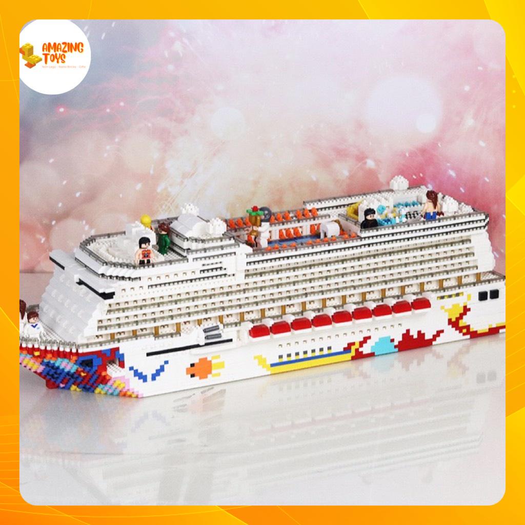 Nano-block du thuyền Cruise Liner - Mô hình lắp ráp du thuyền Cruise Liner