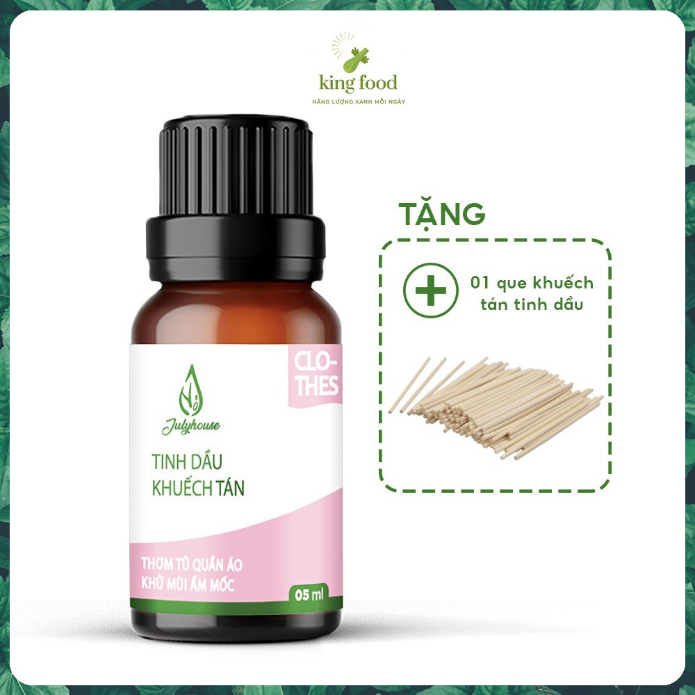 Tinh dầu thiên nhiên khuếch tán Julyhouse 5ml giúp khử mùi ngôi nhà, thư giản, thoải mái - CRICKET