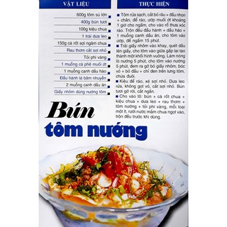 Sách 60 Món Ăn Được Ưa Thích Bún, Mì, Cháo, Lẩu (Quỳnh Chi) (VT)