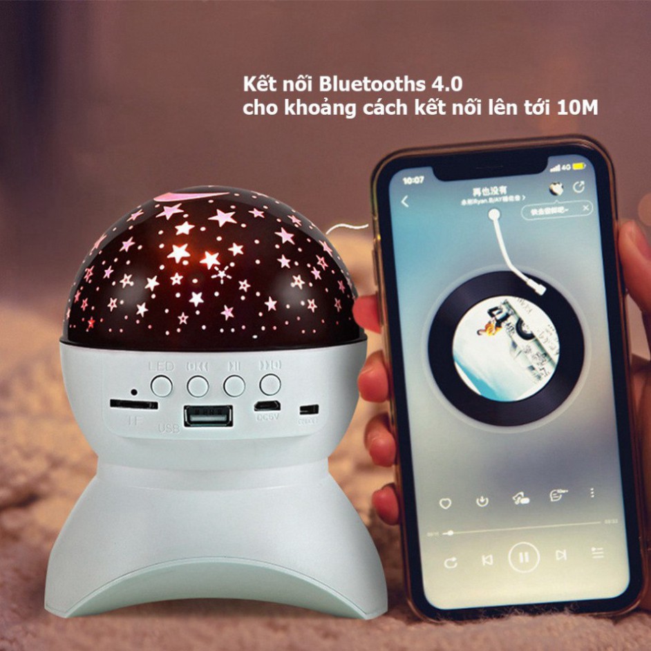 [Mã ELHACE giảm 4% đơn 300K] Loa Bluetooth mini Đổi màu loa bluetooth Đèn LED, 7 màu, âm thanh sắc nét