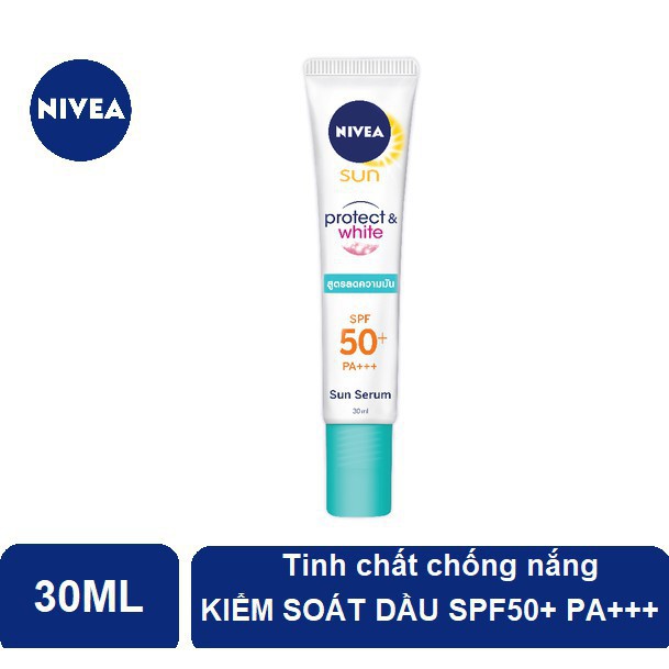 Tinh chất chống nắng NIVEA  Protect & White SPF50+ PA+++ (30ml) - Đức Chính Hãng