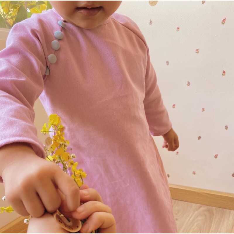 Áo dài tết cho mẹ và bé thiết kế