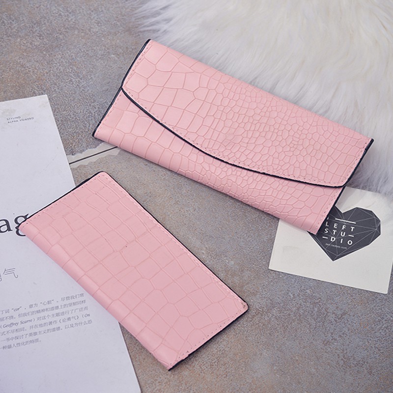 Ví nữ 3908 da sần nhiều ngăn tiện lợi