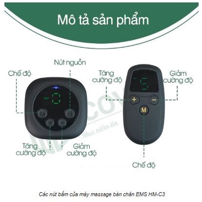 Máy massage bàn chân, Máy Mát Xa Chân EMS HM C3