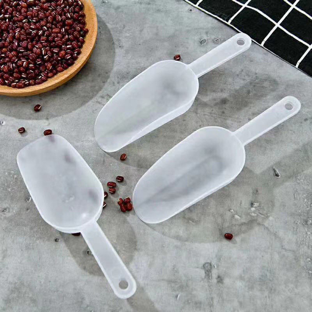 QUILLAN 1/3 Pcs Measuring Scoops Protein Powder Ice Tray Shovel Ice Cream Rice Beans Sugar Small Kitchen Flour Candy Dessert Plastic for Party Dessert Buffet Weddings Scoops