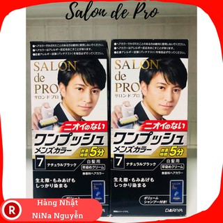 [NHUỘM TÓC NAM] THUỐC NHUỘM TÓC HAIR SALON PRO MÀU ĐEN SỐ 7