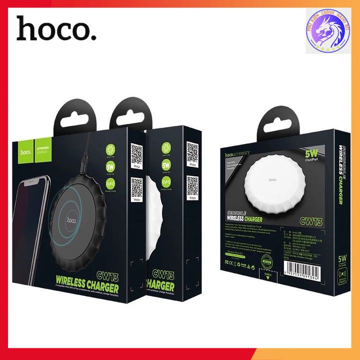 Đế Sạc Không Dây Chính Hãng Hoco CW13 Thiết Kế Nhỏ Gọn Tiện Dụng - Bảo Hành 12 Tháng