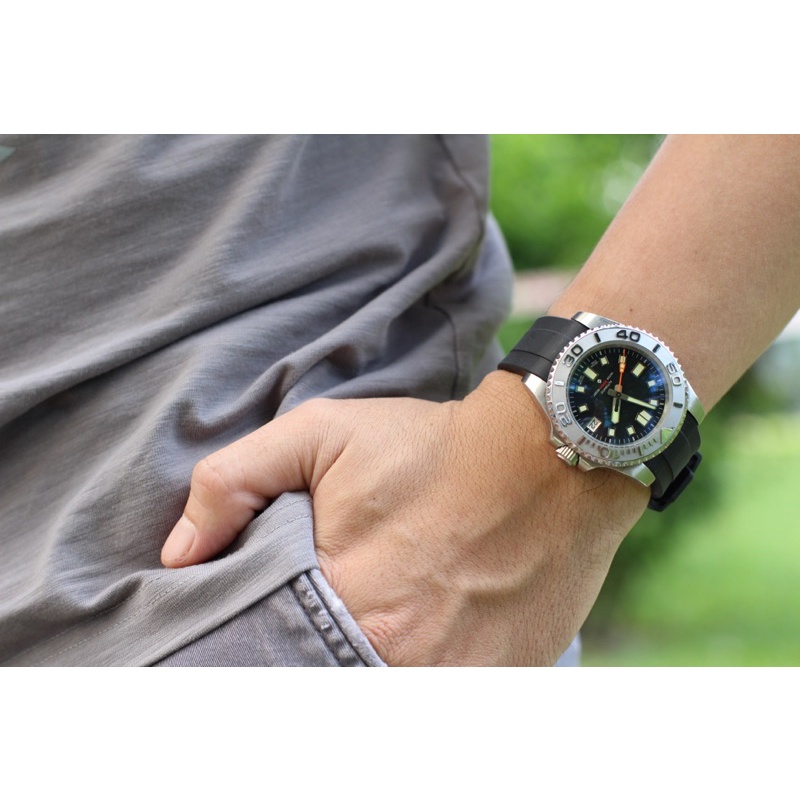 DÂY ĐỒNG HỒ CAO SU FITLUG DÀNH CHO CASE ROLEX SIZE 20 VÀ 21, TẶNG KÈM TOOL THAY DÂY VÀ CHỐT