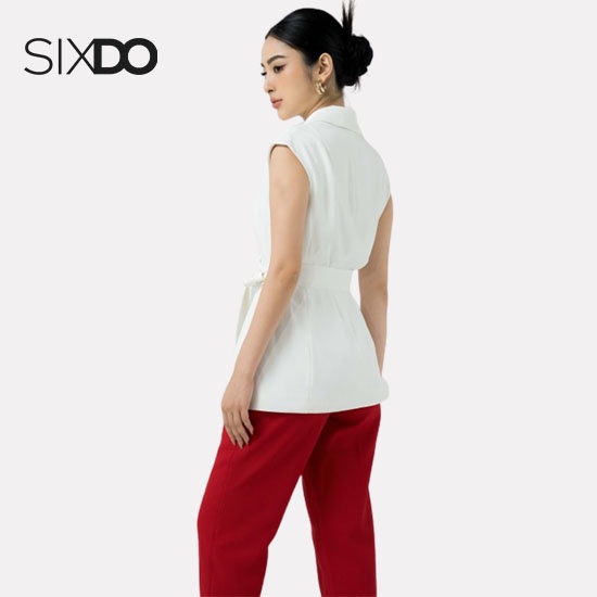 Áo Vest trắng nữ SIXDO