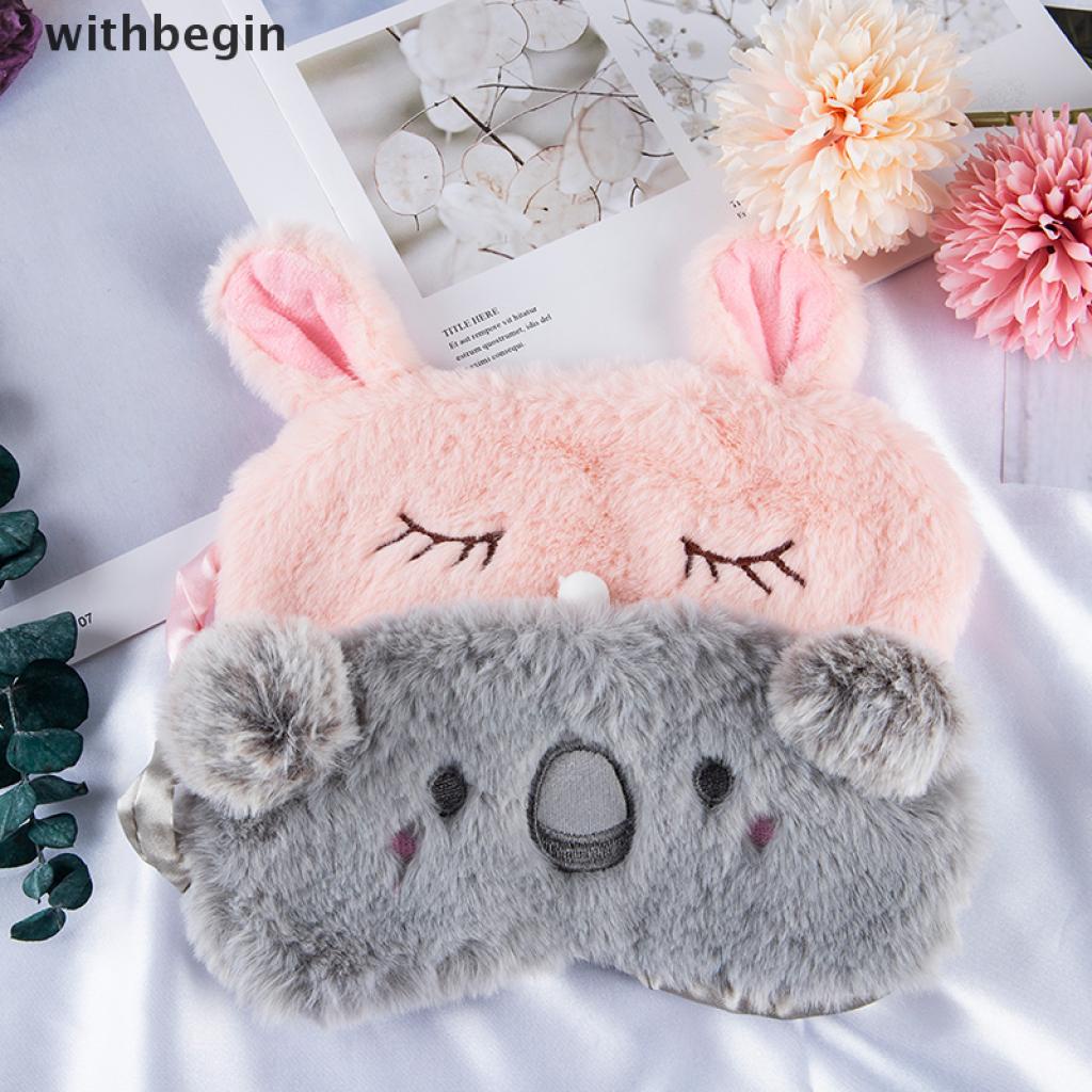 Miếng Bịt Mắt Ngủ Thư Giãn Họa Tiết Động Vật Hoạt Hình Dễ Thương