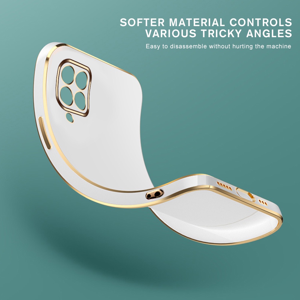 Ốp Điện Thoại TPU Dẻo Vuông Mạ Màu Samsung Galaxy M33 Sumsung M33 M53 M23 M13 2022 M 33 5G SM-M336B 6.6"