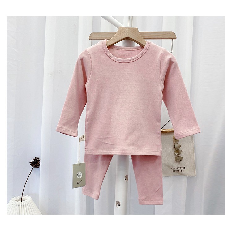 Bộ dài tay trẻ em cotton len hàng đẹp tám màu