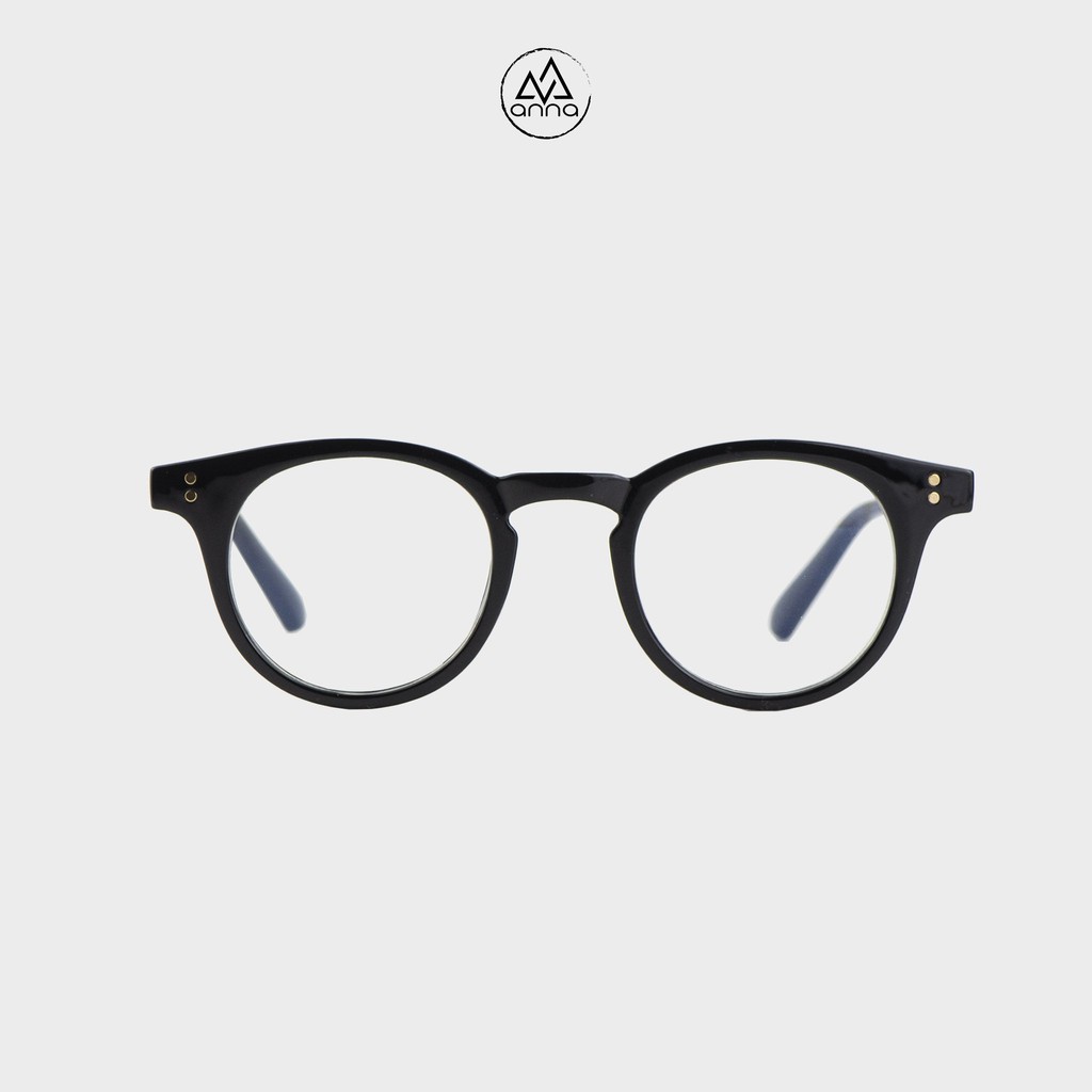 Gọng kính mắt thời trang nam nữ ANNA dáng tròn cá tính chất liệu nhựa dẻo A00251