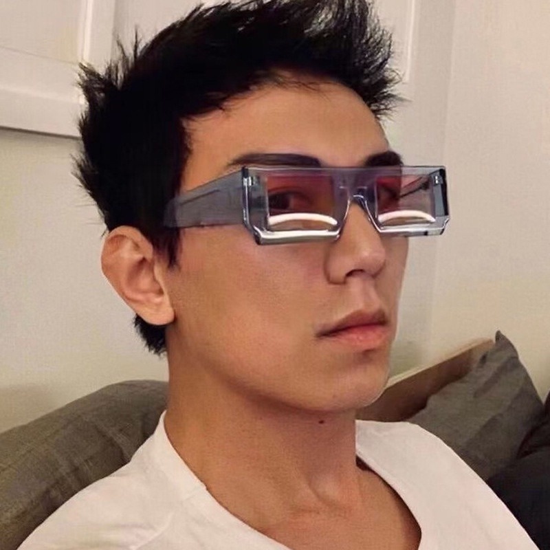 (AIMURUSI) COD Kính Mát Gọng Vuông Phong Cách Hip Hop Thời Trang Mới Cho Nam Và Nữ