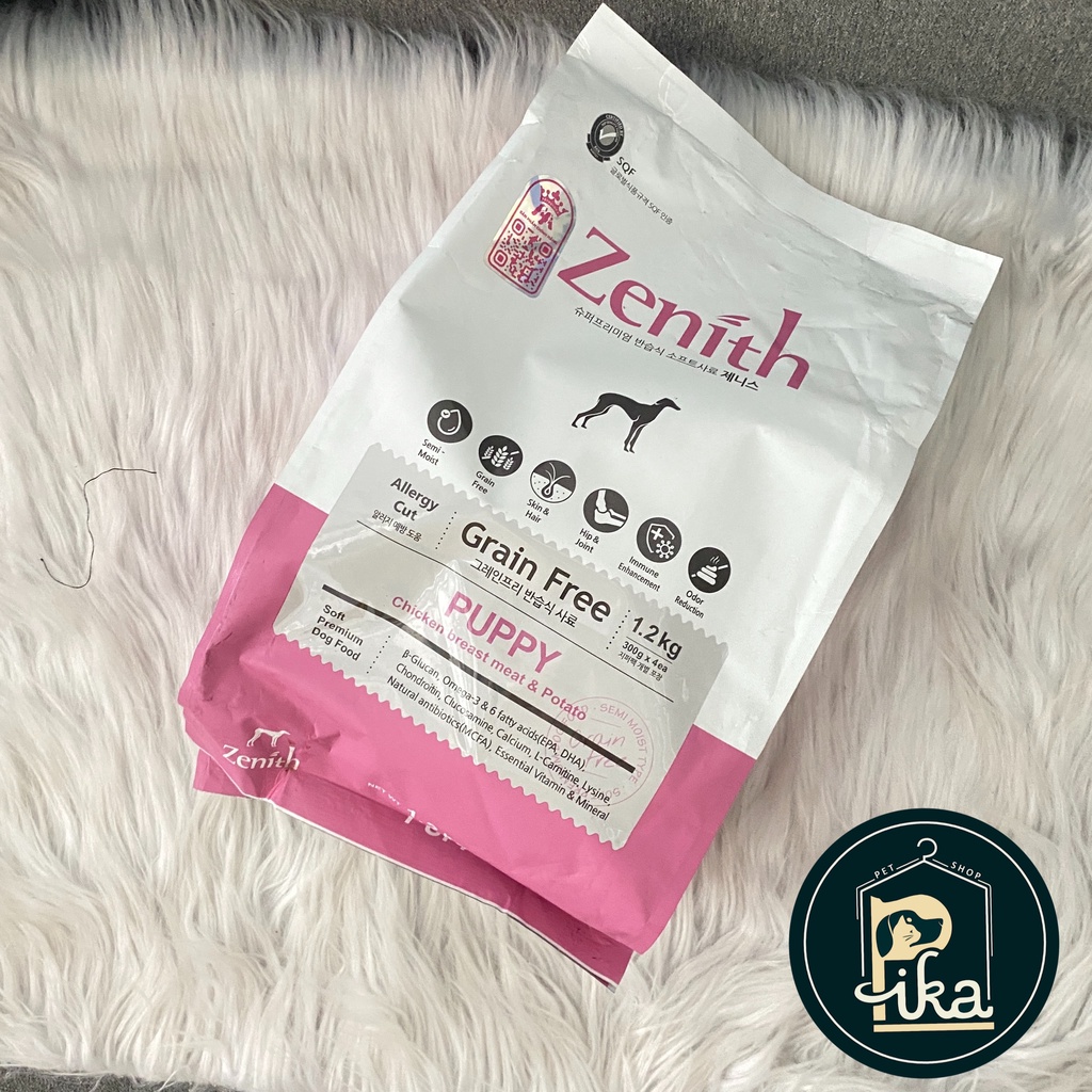 Thức ăn hạt mềm xuất xứ Hàn Quốc ZENITH PUPPY, ADULT - Pika Petshop