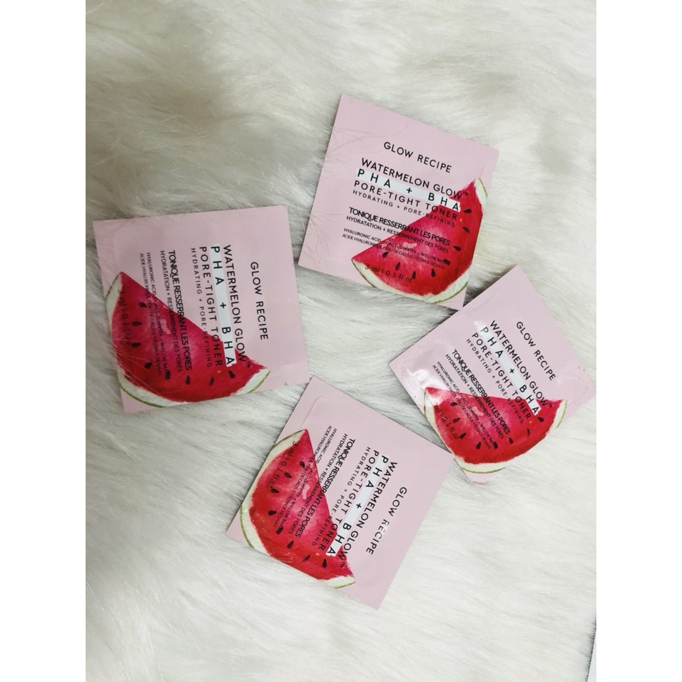 [AUTH 1000%] Sample mẫu thử TONER DƯA HẤU LÀM SẠCH – THU NHỎ LCL WATER MELON GLOW PHA + BHA PORE – TIGHT TONER