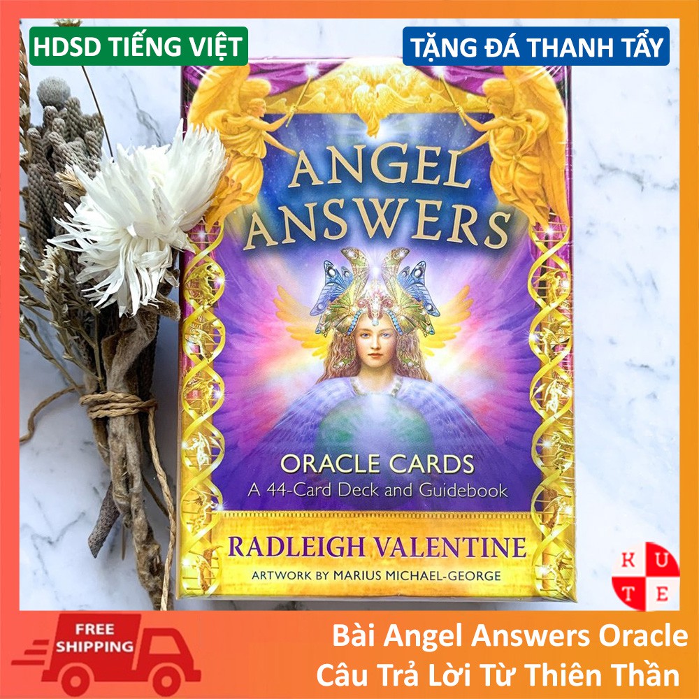 Bài Oracle Angel Answers 44 Lá Bài Tặng Hướng Dẫn Tiếng Việt Và Đá Thanh Tẩy