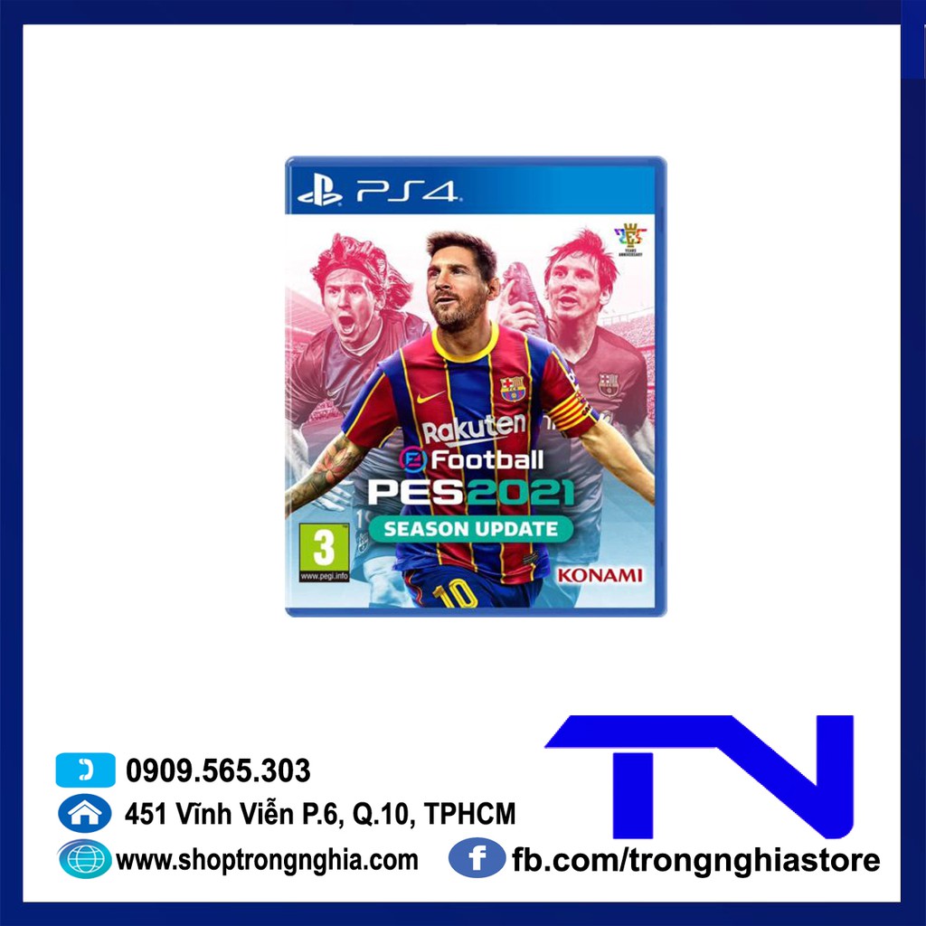 [Mã ELHAMS5 giảm 6% đơn 300K] Đĩa PS4 - PES 2021 hệ EU / Asia