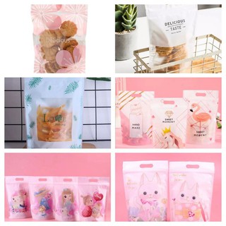 Set 10 túi zip đựng bánh quy 15*23cm
