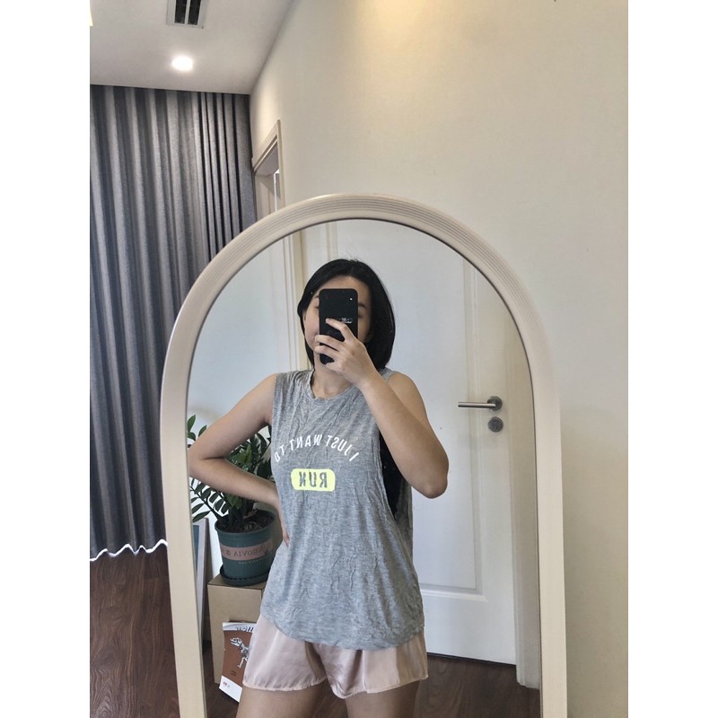 Áo thun lạnh thể thao ba lỗ nữ sport F21 - Hàng made in Việt Nam VNXK