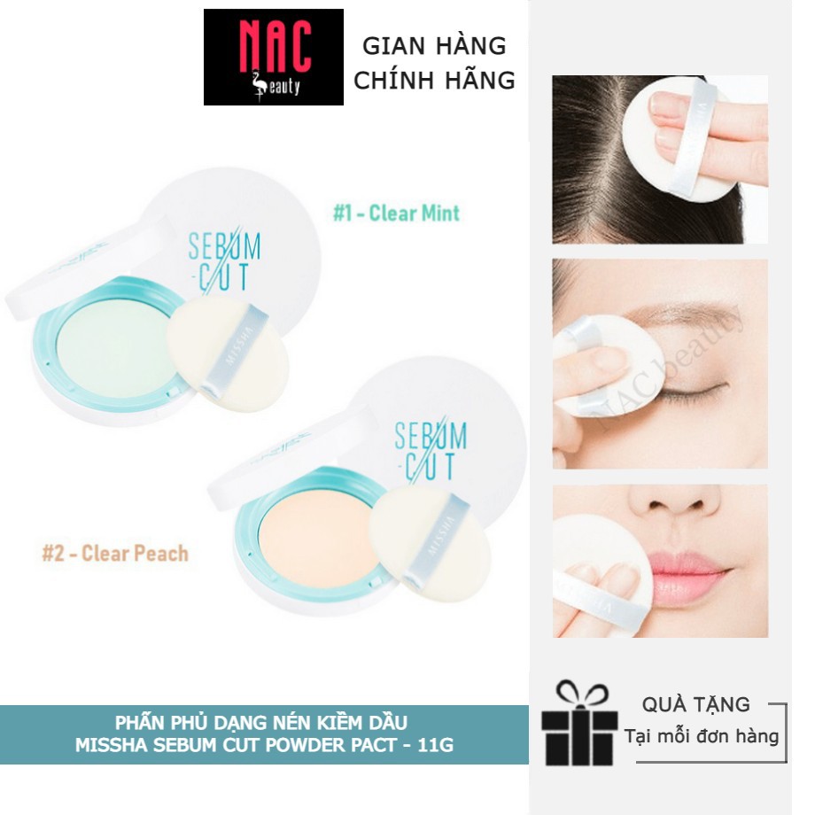 Phấn Phủ Dạng Nén Kiềm Dầu Missha Sebum Cut Powder Pact 11g