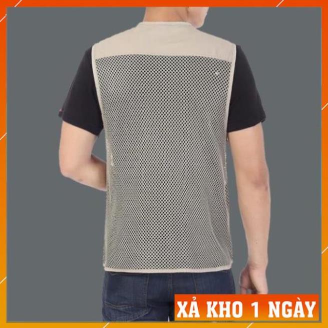 [FreeShip – Xả Kho 1 Ngày]  Áo gile Nam - Áo ghi lê Lưới Lính Mỹ Vest gile Nam Nhiều Túi | BigBuy360 - bigbuy360.vn