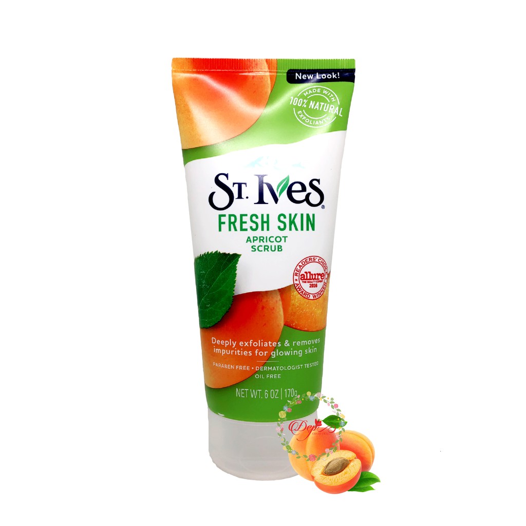 Sữa Rửa Mặt Tẩy Tế Bào Chết St.Ives FRESH SKIN Hương Mơ (Mẫu mới nhất)